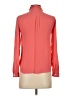 Ann Taylor LOFT 100% Polyester Orange Long Sleeve Blouse Size XXS - photo 2