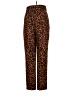 Lovers + Friends 100% Polyester Animal Print Brown Casual Pants Size S - photo 2