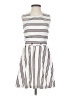 Mo:Vint Stripes White Casual Dress Size XS - photo 1