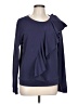Hinge Blue Long Sleeve Blouse Size L - photo 1