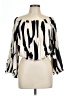Unbranded 100% Polyester Ivory 3/4 Sleeve Blouse Size L (estimated) - photo 1