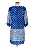 Pink Owl 100% Polyester Paisley Blue Casual Dress Size L - photo 2