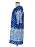 Pink Owl 100% Polyester Paisley Blue Casual Dress Size L - photo 5