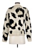 Woven Heart Animal Print Ivory Pullover Sweater Size S - photo 2