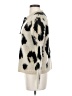 Woven Heart Animal Print Ivory Pullover Sweater Size S - photo 5