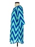 Everly 100% Polyester Chevron-herringbone Teal Blue Casual Dress Size S - photo 5