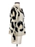 Woven Heart Animal Print Ivory Pullover Sweater Size S - photo 4