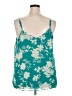 Torrid 100% Polyester Teal Sleeveless Blouse Size 2X Plus (2) - photo 2