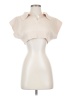 Unbranded 100% Polyester Ivory Short Sleeve Turtleneck Size S - photo 1