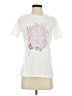 Sarah Mane Design Studio Floral White Short Sleeve T-Shirt Size S - photo 1