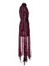 LDT 100% Polyester Paisley Burgundy Casual Dress Size 4 - photo 4