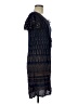 Lapogee 100% Rayon Paisley Blue Casual Dress Size M - photo 4