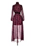 LDT Paisley Burgundy Cocktail Dress Size 2 - photo 1