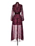 LDT Paisley Burgundy Cocktail Dress Size 2 - photo 2
