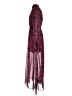 LDT Paisley Burgundy Cocktail Dress Size 2 - photo 5