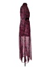 LDT Paisley Burgundy Cocktail Dress Size 2 - photo 4