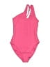 Old Navy Solid Pink One Piece Swimsuit Size XS - photo 1