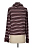 Unbranded 100% Acrylic Stripes Burgundy Turtleneck Sweater Size S (estimated) - photo 2