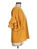 Unbranded Yellow Short Sleeve Blouse Size M - photo 4