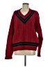 Gap 100% Wool Color Block Red Wool Pullover Sweater Size M - photo 1