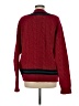 Gap 100% Wool Color Block Red Wool Pullover Sweater Size M - photo 2