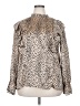 Unbranded 100% Polyester Animal Print Brown Long Sleeve Blouse Size 2X - photo 1