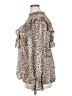 Unbranded 100% Polyester Animal Print Brown Long Sleeve Blouse Size 2X - photo 5