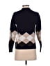 Charlie Argyle Blue Turtleneck Sweater Size XS - photo 2