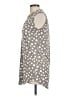 SJS Polka Dots Gray Sleeveless Blouse Size L - photo 5