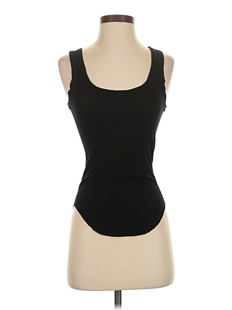Pre-owned Enza Costa Tank Top Black Strapless Neckline Tops