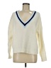 Central Park West 100% Polyester Ivory Pullover Sweater Size M - photo 1