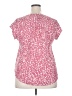 Monday Fun 100% Polyester Pink Short Sleeve Blouse Size XXL - photo 2