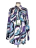 Marella Print Purple Long Sleeve Blouse Size 8 - photo 1