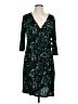 Apt. 9 Print Teal Cocktail Dress Size L - photo 1