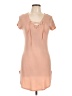 Cleo 100% Polyester Solid Tan Casual Dress Size L - photo 1