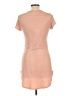 Cleo 100% Polyester Solid Tan Casual Dress Size L - photo 2