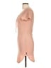 Cleo 100% Polyester Solid Tan Casual Dress Size L - photo 5