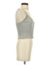 Zara 100% Polyamide Gray Sleeveless Top Size S - photo 4