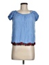 Potter's Pot Blue Short Sleeve Blouse Size M (estimated) - photo 1