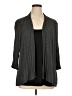 Kim Rogers Gray Cardigan Size 1X - photo 1