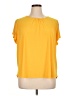 89th & Madison Yellow Short Sleeve Blouse Size 1X - photo 1