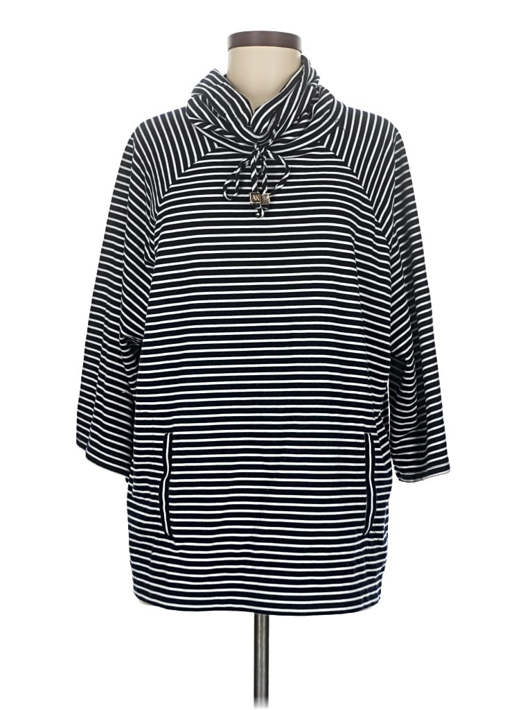 Pre-owned Anne Klein Poncho In Black