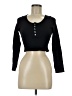 Suzette Black Long Sleeve Henley Size Med - Lg - photo 1