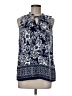 Rafaella Blue Sleeveless Blouse Size M - photo 1