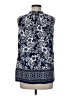 Rafaella Blue Sleeveless Blouse Size M - photo 2
