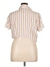Forever 21 Plus 100% Cotton Stripes Tan Short Sleeve Blouse Size 1X - photo 2
