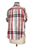Universal Thread 100% Rayon Plaid Gray Short Sleeve Button-Down Shirt Size M - photo 2
