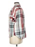 Universal Thread 100% Rayon Plaid Gray Short Sleeve Button-Down Shirt Size M - photo 5