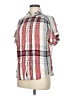 Universal Thread 100% Rayon Plaid Gray Short Sleeve Button-Down Shirt Size M - photo 1