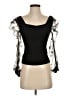 Shein Black 3/4 Sleeve Blouse Size 2 - photo 1
